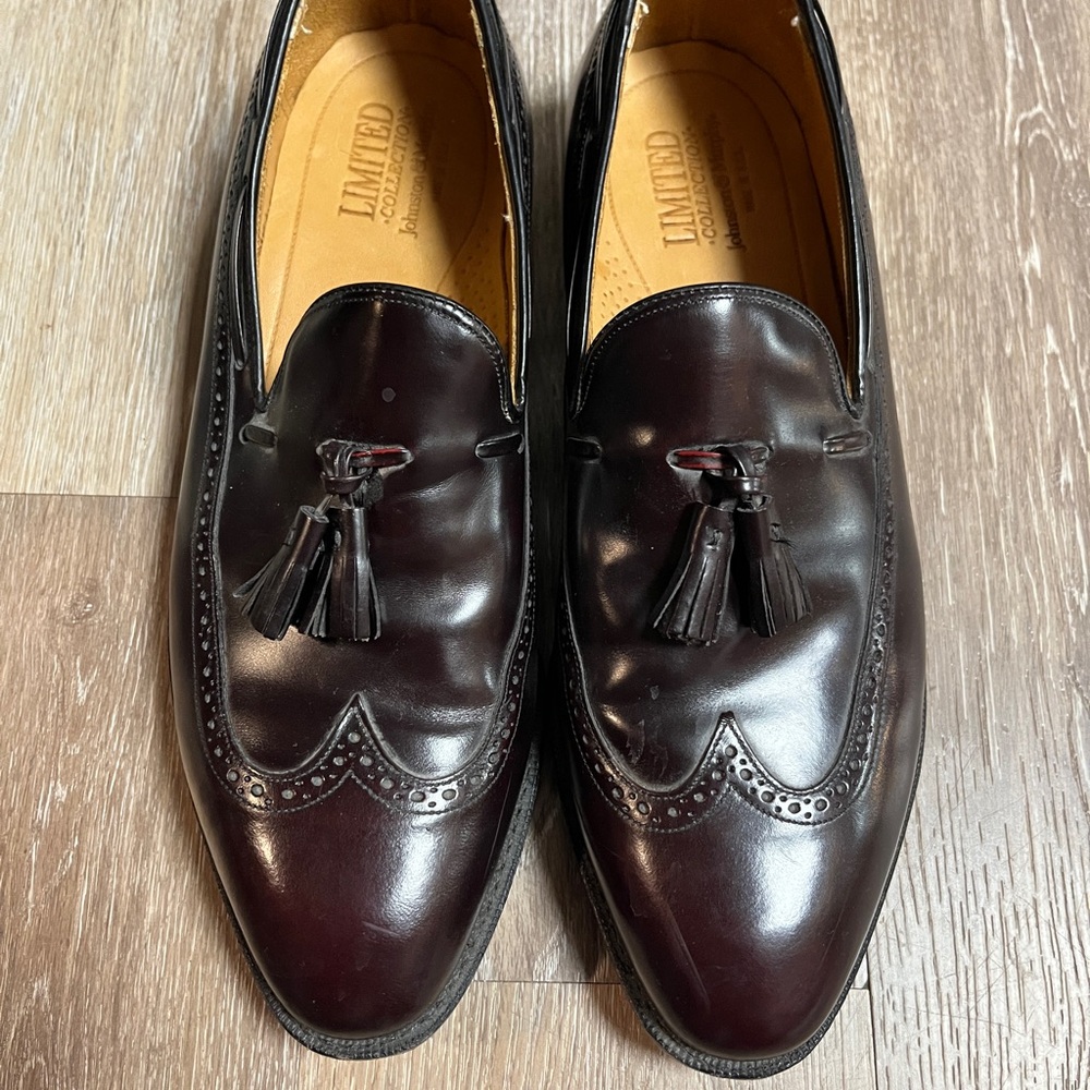 Johnston & Murphy Dark Brown Tassel Loafers